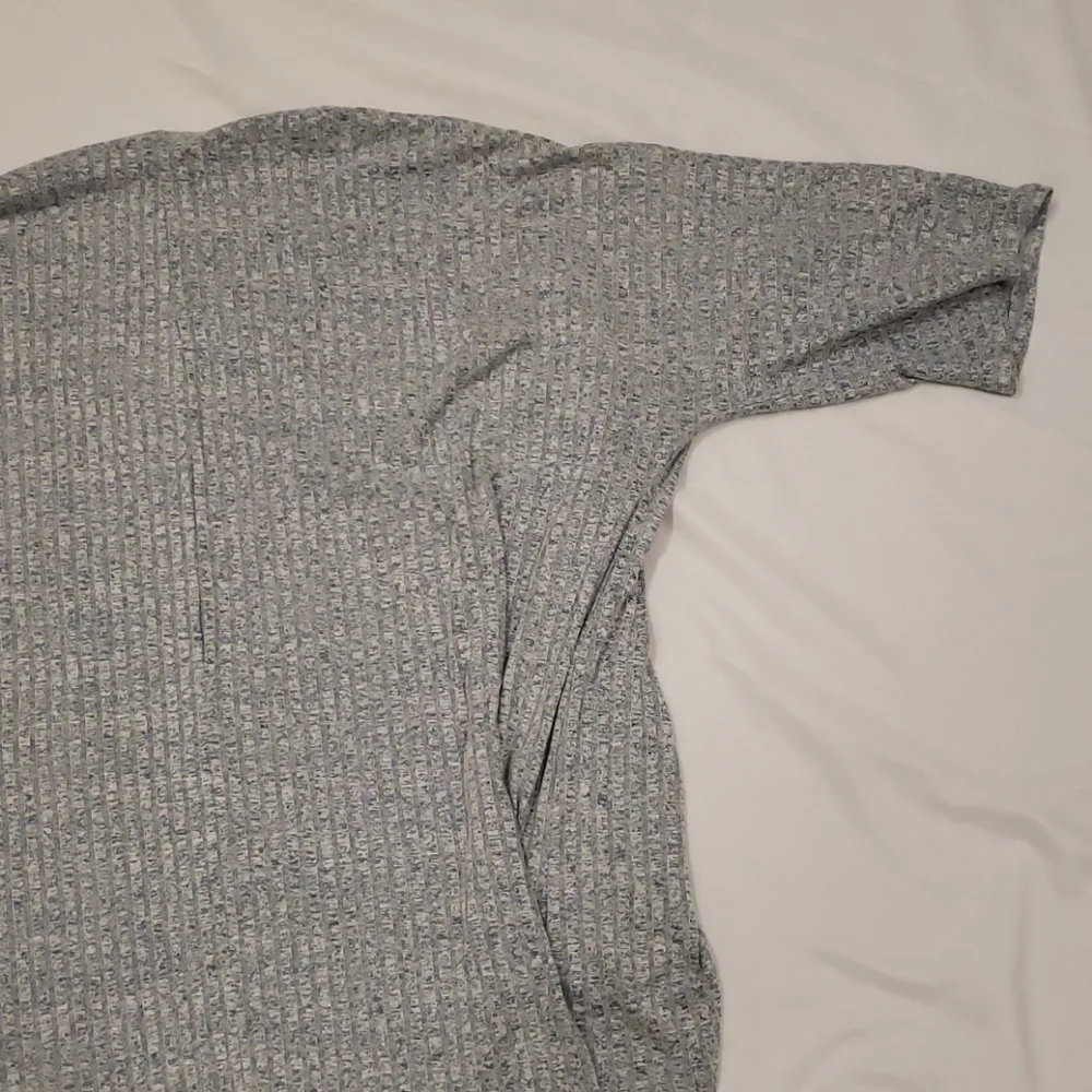 LuLaRoe Heathered Knit Cardigan Blue Grey Women's Large L - Picture 6 of 11